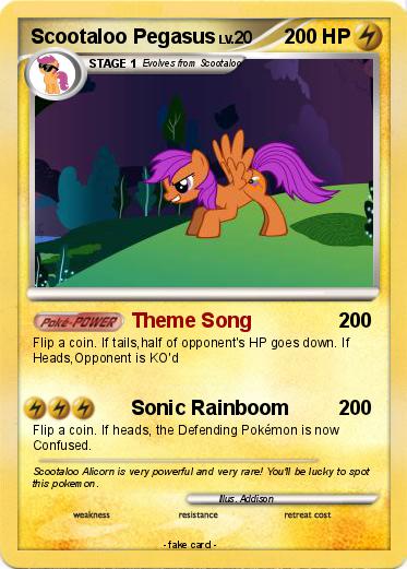 Pokemon Scootaloo Pegasus