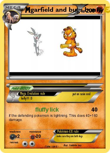 Pokemon garfield and bugs bunny