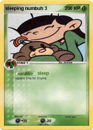Pokemon sleeping numbuh 3