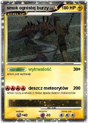 Pokemon smok ognistej burzy