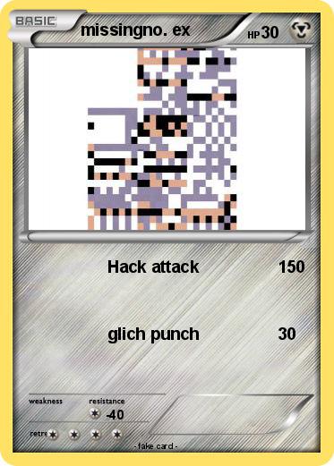 Pokemon missingno. ex