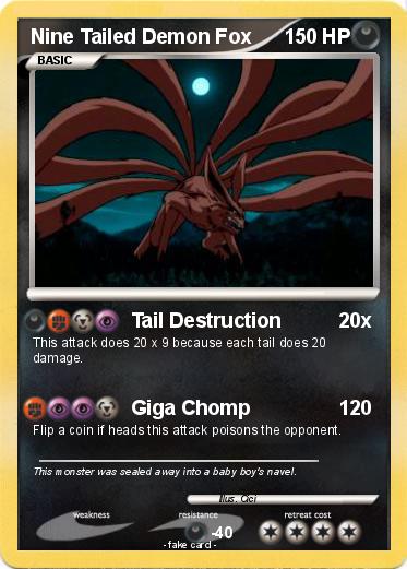 Pokemon Nine Tailed Demon Fox