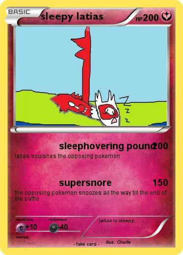 Pokemon sleepy latias