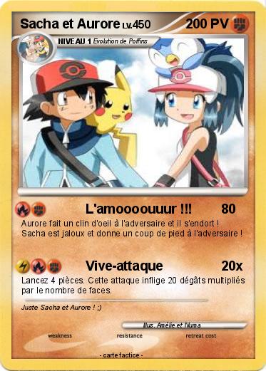Pokemon Sacha et Aurore