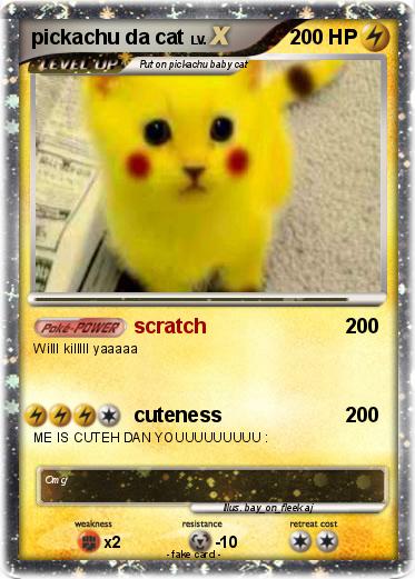 Pokemon pickachu da cat