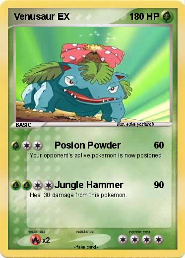 Pokemon Venusaur EX