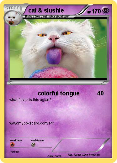 Pokemon cat & slushie