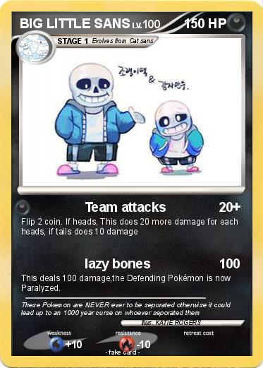 Pokemon BIG LITTLE SANS