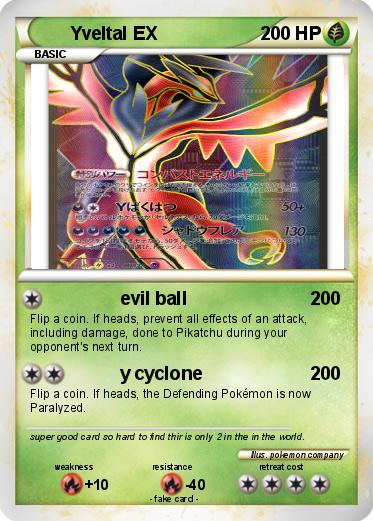 Pokemon Yveltal EX