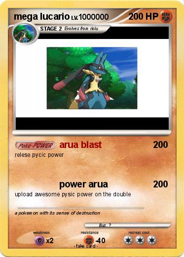 Pokemon mega lucario