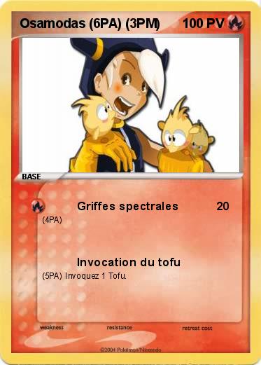 Pokemon Osamodas (6PA) (3PM)