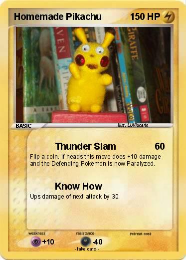 Pokemon Homemade Pikachu