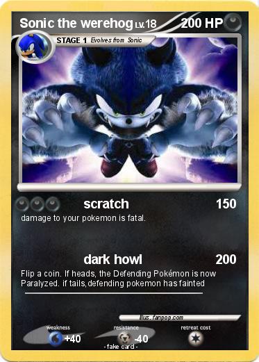 Pokemon Sonic the werehog