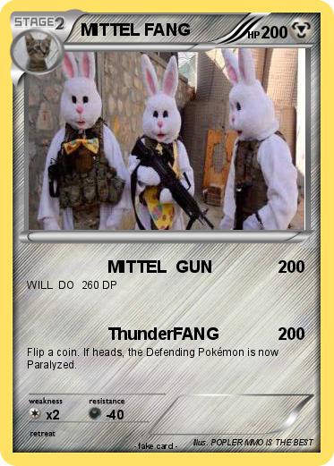 Pokemon MITTEL FANG