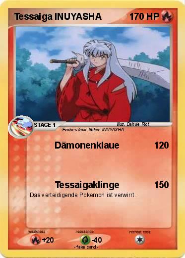 Pokemon Tessaiga INUYASHA