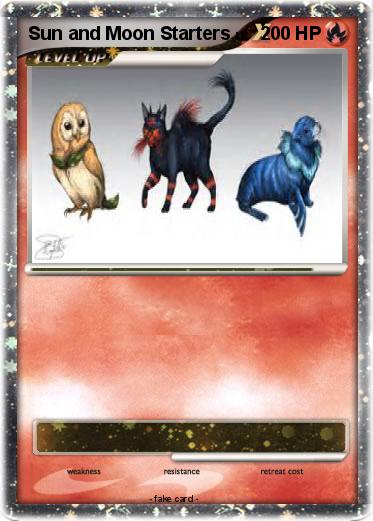 Pokemon Sun and Moon Starters