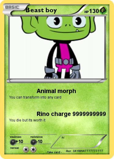 Pokemon Beast boy