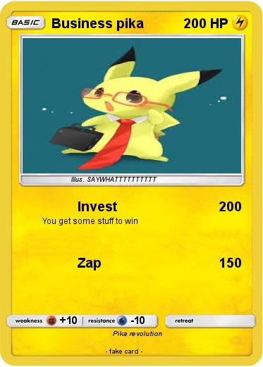 Pokemon Business pika