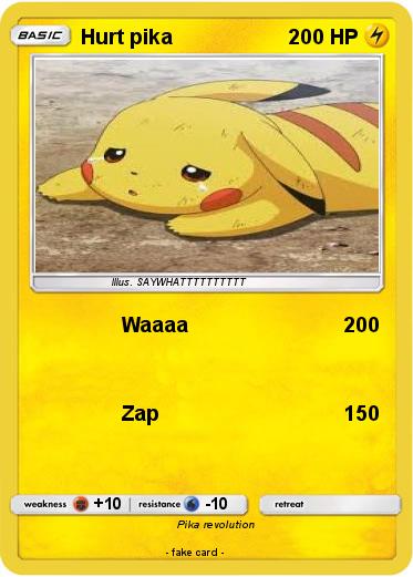 Pokemon Hurt pika