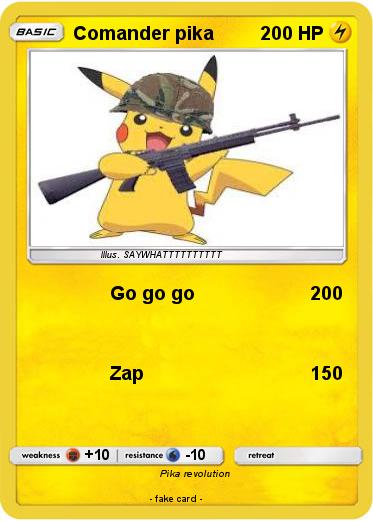 Pokemon Comander pika