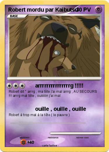 Pokemon Robert mordu par Kaibutsu