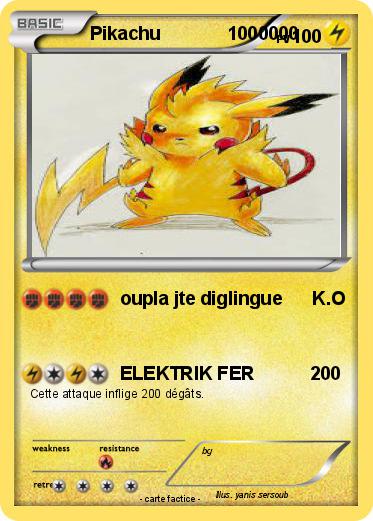 Pokemon Pikachu             1000000