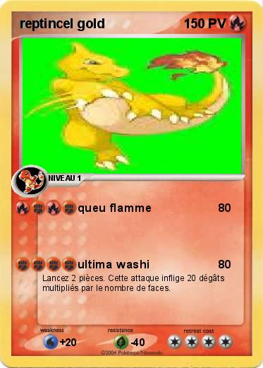 Pokemon reptincel gold