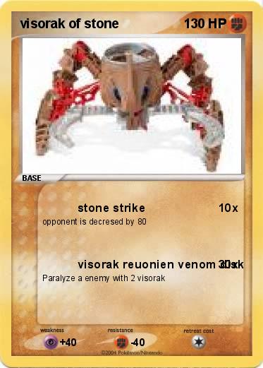 Pokemon visorak of stone
