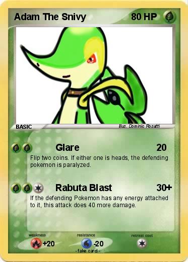 Pokemon Adam The Snivy