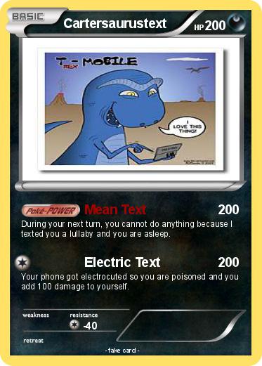 Pokemon Cartersaurustext