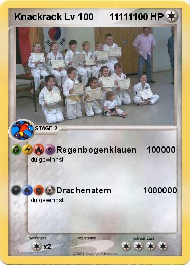 Pokemon Knackrack Lv 100      11111