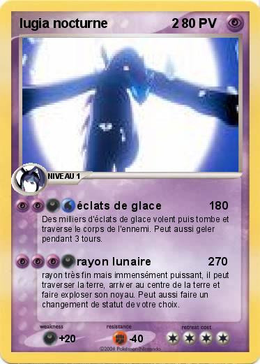 Pokemon lugia nocturne                  2            