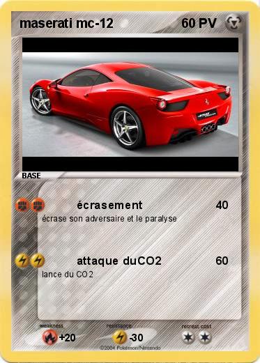 Pokemon maserati mc-12