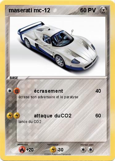 Pokemon maserati mc-12