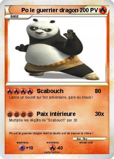 Pokemon Po le guerrier dragon