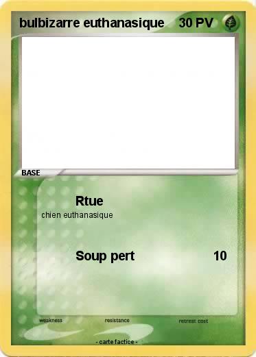 Pokemon bulbizarre euthanasique