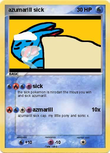 Pokemon azumarill sick