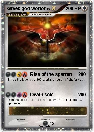 Pokemon Greek god worior