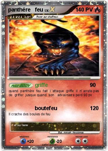 Pokemon panthére   feu