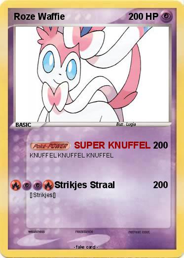 Pokemon Roze Waffie