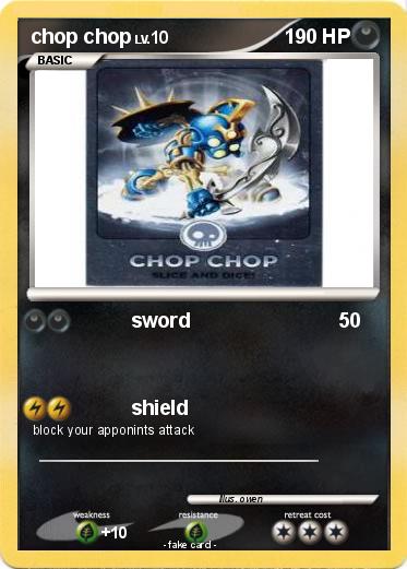 Pokemon chop chop