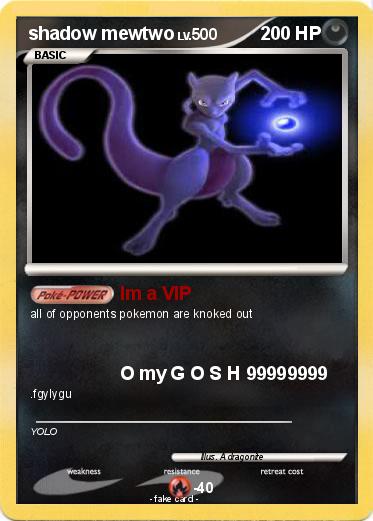 Pokemon shadow mewtwo