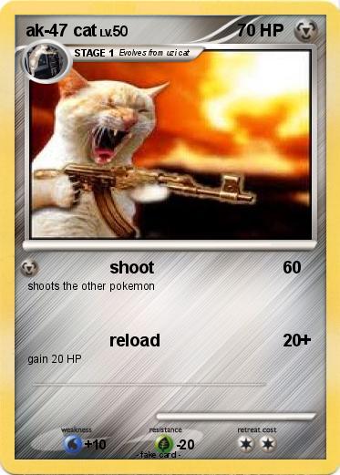 Pokemon ak-47 cat