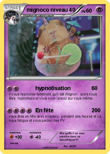 Pokemon mignoco niveau 40