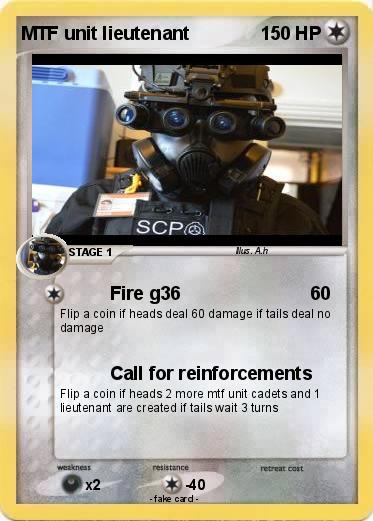 Pokemon MTF unit lieutenant