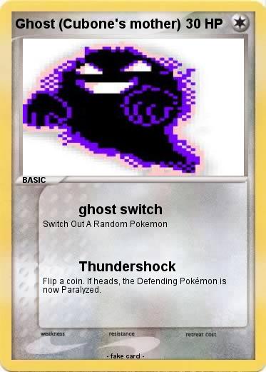 Pokemon Ghost (Cubone's mother)