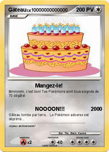 Pokemon Gâteau
