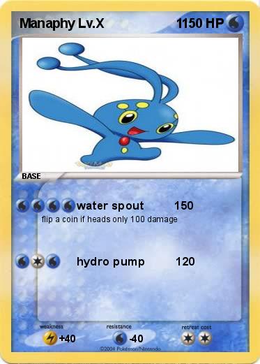 Pokemon Manaphy Lv.X                    1