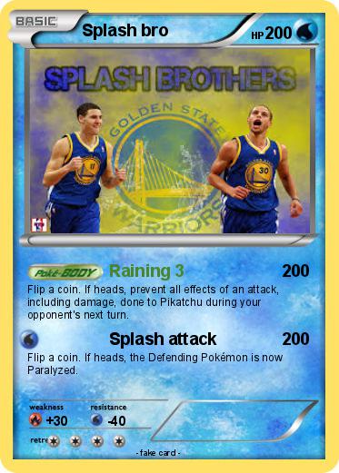 Pokemon Splash bro