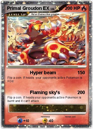 Pokemon Primal Groudon EX
